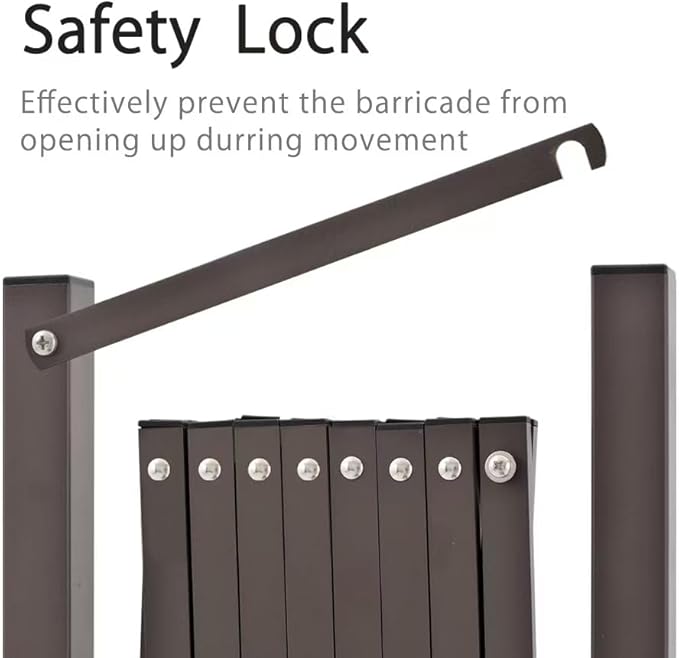 GYMTIME Industrial Expandable Metal Barricade, Portable Safety Barrier with Casters, Mobile Folding Scissor Gate, Aluminum Retractable Fence, 0-180 Degree Rotating, 23.6 Feet, Indoors Outdoors