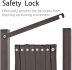 GYMTIME Industrial Expandable Metal Barricade, Portable Safety Barrier with Casters, Mobile Folding Scissor Gate, Aluminum Retractable Fence, 0-180 Degree Rotating, 23.6 Feet, Indoors Outdoors