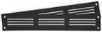 Repa Market 2-Pack Black Air Vent Cover 12" x 2" Inch (Outer Dimensions) - Steel Return Air Grilles - for Ceiling and Sidewall - HVAC - with Protection Screen (11.81" x 1.97" Inch)