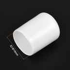 uxcell 10pcs Rubber End Caps 19mm(3/4") ID Vinyl Round End Cap Cover Screw Thread Protectors White