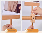 Acrylic Sign Holder with Clamp Double Head Display with Acrylic Frame Sign Holder Price Tag Clip for Clothing Stores (Vertical A5 148×210mm/ 5.83×8.27 inches)
