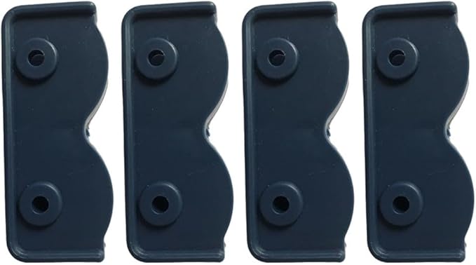 4Pcs 2-Way Pop-up Gazebo Replacement Connector Spare Parts Rectangular Bracket Set, Tent Replacement Connector Spare Support Rectangular Bracket Black Plastic