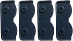 4Pcs 2-Way Pop-up Gazebo Replacement Connector Spare Parts Rectangular Bracket Set, Tent Replacement Connector Spare Support Rectangular Bracket Black Plastic