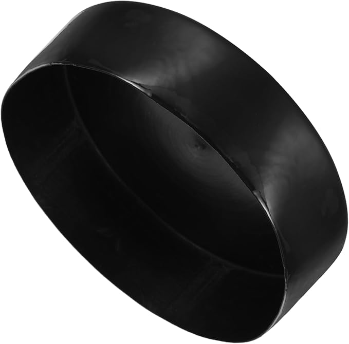 uxcell 4pcs Rubber End Caps 200mm ID Vinyl Round End Cap Cover Screw Thread Protectors Black, 50mm Height