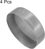 uxcell 4pcs Rubber End Caps 7 1/16"(180mm) ID Vinyl Round End Cap Cover Screw Thread Protectors Dark Grey, 50mm Height