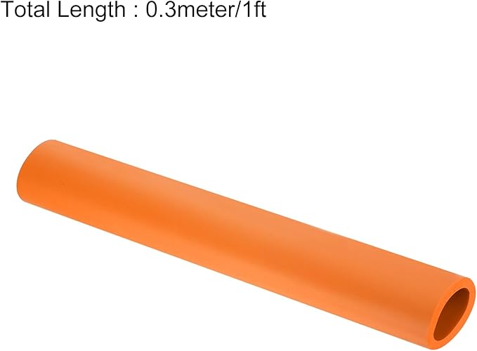 uxcell Foam Tubing for Handle Grip Support,32mm(1 1/4") ID 44mm(1 3/4") OD 0.3 Meter/1ft Length Orange