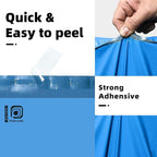 POLYSELLS 100 pcs 10x13 Inches Blue Poly Mailers Shipping Envelopes, Strong Adhesive Sealing, Waterproof, and Tear-resistant Postal Mailing Bags for Clothing, Books, and Accessories