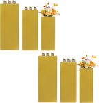 6Pcs Metal Display Pedestal Stands, Square Flower Display Pillars Rack for Wedding Party Decor, Dessert Table Display Cake Plant, Column Decorative Cube (Gold, 6PCS)