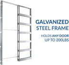 Eclisse Pocket Door Systems Galvanized Steel Frame Kit (2x4 Wall) (24" x 80")