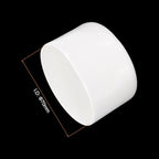 uxcell 4pcs Rubber End Caps 70mm ID Vinyl Round End Cap Cover Screw Thread Protectors White, 40mm Height