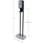 PURELL CS8 Dispenser Floor Stand with CS8 Automatic Dispenser, Graphite (Pack of 1) - 7418-DS
