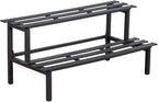 Sturdy 2-Tier Metal Plant Stand for Outdoor & Indoor, Decorative Planter Display Shelf Unit for Garden Patio Balcony Living Room