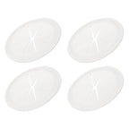 PATIKIL Desk Grommet 2-3/8", 4 Pcs Round Cable Grommet Cord Hole Cover with Adhesive Tape Flexible Table Wire Organizer for Office Home Table Countertop, Light Gray