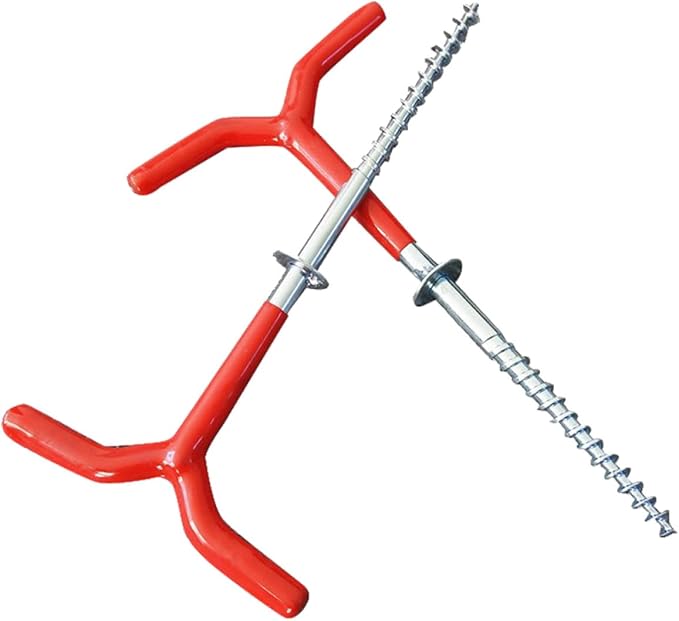 2Pcs Ice Fishing Tent Stakes Spiral Drill Ground Anchors Winter Camping Tent Supplies for Ice Fishing Shelter