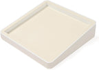 Oirlv Microfiber Jewelry Tray Showcase Display Necklace Bracelet Ring Showcase Display Empty Plate(Beige)
