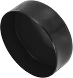 uxcell 4pcs Rubber End Caps 150mm(5 15/16 Inch) ID x 80mm(3 1/8 Inch) H Vinyl Round End Cap Cover Screw Thread Protectors Black
