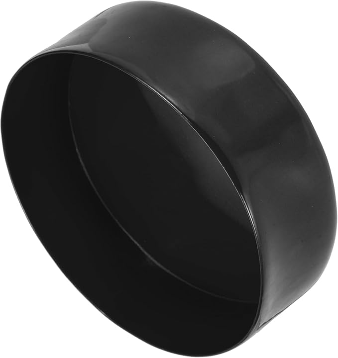 uxcell 4pcs Rubber End Caps 150mm(5 15/16 Inch) ID x 80mm(3 1/8 Inch) H Vinyl Round End Cap Cover Screw Thread Protectors Black