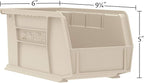 Akro-Mils 30237 AkroBins Plastic Storage Bins, Space-Saving Stackable Bins for Garage, Pantry, Craft Organization, 9" x 6" x 5", Green, 12-Pack