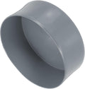 uxcell 4pcs Rubber End Caps 140mm(5 1/2 Inch) ID x 80mm(3 1/8 Inch) H Vinyl Round End Cap Cover Screw Thread Protectors Light Gray