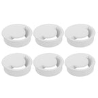 uxcell 6 Pcs Desk Grommet, 80 Mm/3.15 Inch Cable Wire Grommet Organizer, Desk Hole Cover for Home Office Computer Equipment, White