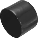 uxcell 4pcs Rubber End Caps 53mm ID Vinyl Round End Cap Cover Screw Thread Protectors Black, 40mm Height