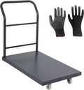 Platform Truck Industrial Flatbed Cart with Wheels, 36"x24" Moving Cart 2000lb Capacity Hand Tuck for Garages, Warehouse