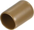 uxcell 20pcs Rubber End Caps 14.5mm ID Vinyl PVC Round Tube Bolt Cap Cover Screw Thread Protectors Light Brown