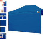 Eurmax USA Instant Canopy SunWall Camping Tent Tarp Shelter 10x15, 1 Pack Sidewall Only (Blue)