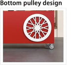 MATISUN Portable Vendor Cart with Canopy, Mobile Food Cart with Lockable Wheels for Market, Street Food & Events (White)