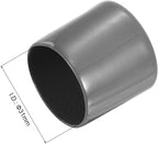 uxcell 10pcs Rubber End Caps 31mm(1.2") ID Vinyl Round End Cap Cover Screw Thread Protectors Dark Grey