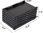 brochure display stand&Foldable Magazine Rack with 5 Pockets for Exhibition and Trade Show (67'X9.5'X14.5')