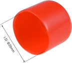 uxcell Rubber End Caps 35mm ID Round End Cap Cover Screw Thread Protectors Red 10pcs