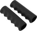 2Pcs Wheelbarrow Handle Covers 22-30mm Rubber Grip Sleeves Non Slip Garden Cart Handles Shock Absorption Black(118 x 27mm)