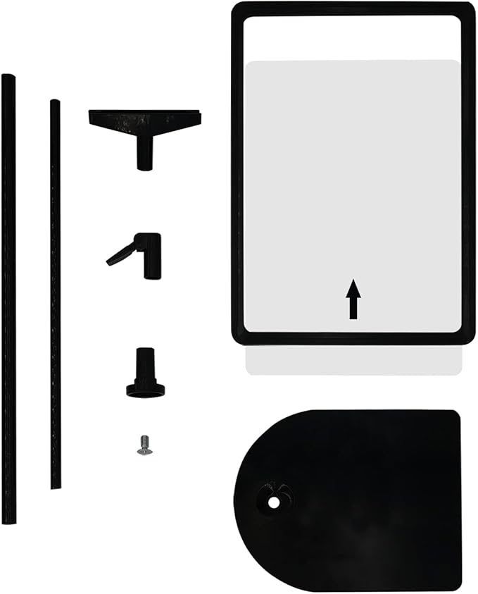 Sign Holder Stand 8.5x11 Inch for Floor Table, Adjustable Tabletop Sign Holder Floor Poster Stand, Vertical & Horizontal View (Black,4Pcs)