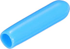 uxcell 20pcs Rubber End Caps 3mm(1/8") ID Vinyl PVC Round Tube Bolt Cap Cover Screw Thread Protectors,Light Blue