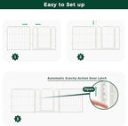 FXW Garden Fence Outdoor for The Yard – 24in(H) x 91.3ft(L) Heavy Duty Metal Animal Barrier for Dog and Rabbit, Decorative Dog Fence, 48 Panels, White