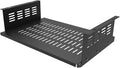 JINGCHENGMEI Under Desk Computer Mount for Small Form Factor SFF Computers and PCs,Using Space 17.3" x H 4" x D 12", Compatible with PlayStation 4, PS4 Slim, PS4 Pro,Gaming Under Desk(4inch High)