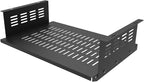 JINGCHENGMEI Under Desk Computer Mount for Small Form Factor SFF Computers and PCs,Using Space 17.3" x H 4" x D 12", Compatible with PlayStation 4, PS4 Slim, PS4 Pro,Gaming Under Desk(4inch High)