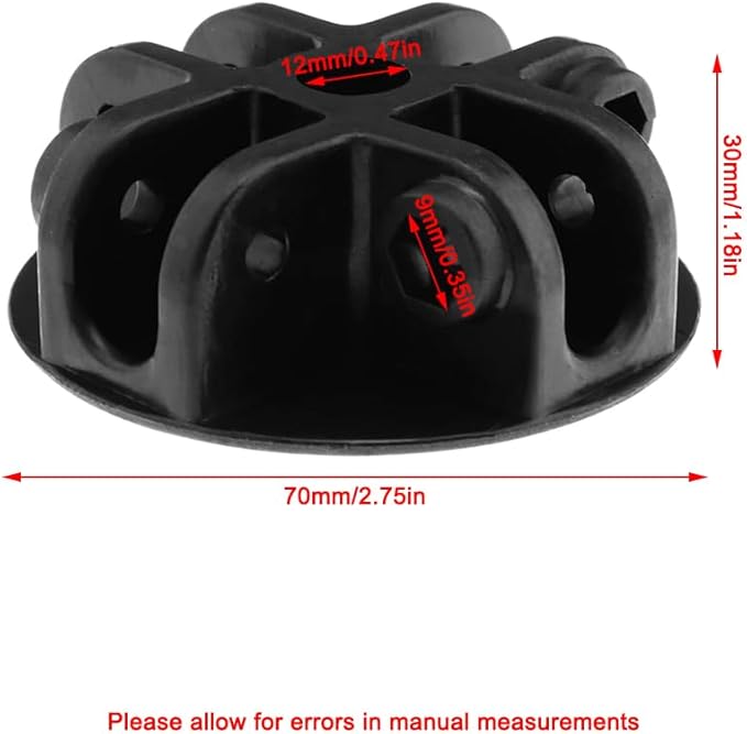 4-Way Roof Centre Bracket Connector, Canopy Tent Replacement Part, PA Material, Snap-Lock Design, for Pop-up Canopies, Outdoor Use