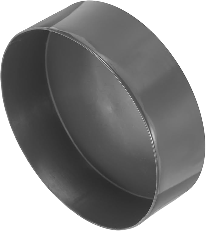 uxcell 4pcs Rubber End Caps 170mm(6.7 Inch) ID Vinyl Round End Cap Cover Screw Thread Protectors Dark Grey, 50mm Height