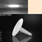 Jolux 12-Pack 5/6" Retrofit LED Recessed Lighting,12W=60W,5000K Daylight,800 Lumens,Dimmable Can Lights,Damp Rated,Simple Installation Adjustable Retrofit Downlight,ETL,Bevel Trim