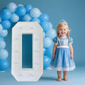 PRELIFE MEMORY 3FT/36 Inch Light Up Marquee Letter A-Z, White Frame KT Board Plug-in KT Board with Bracket White LED Party Decorative Light Decoration for Birthday Party Anniversary (O)