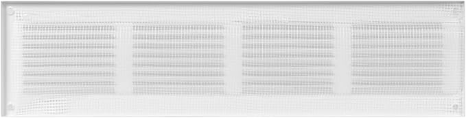 Repa Market 5-Pack Air Vent Cover 16x4 Inch (Outer Dimensions) White Galvanized Steel Louvered Grill Cover with Mesh Screen/Wall or Ceiling Vent/HVAC Register for Indoor and Outdoor Ventilation