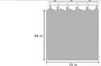 Room Divider Blackout Curtains Flexible Sliding Tracks Sets Ceiling Mounted Rod Window Curtain Privacy Separation for Bedroom Living Rooms,1 Panel Khaki Drape and Black Track Set-W72xH96 in
