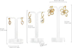 GemeShou 3pcs acrylic T bar earring display stand for show, retail hanging earring holder for online business, transparent jewelry Photography Props【Acrylic Earring T Stand-3pcs 】