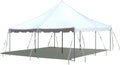 TentandTable 20' x 20' Premium Canopy Tent, White, Outdoor Pole Tent, 40-80 Person Capacity for Parties, Weddings, Events, Commercial and Residential Use, Large Heavy Duty Vinyl Canopy Tents