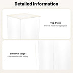 Acrylic Display Stand, 12 x 12 x 24 Inch Display Cube Pedestal, Clear Plastic Box for Centerpieces, Countertop Collectibles Case for Wedding Birthday Party Living Room Bedroom Study Decoration