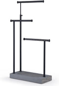 SRIWATANA Jewelry Organizer Display Extra Tall Necklace Holder 3 Tier Jewelry Tree Stand, Gift Idea (Weathered Grey & Black)