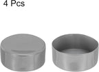 uxcell 4pcs Rubber End Caps 120mm ID Vinyl Round End Cap Cover Screw Thread Protectors Light Gray, 50mm Height