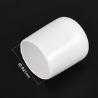 uxcell 10pcs Rubber End Caps 21mm ID Vinyl Round End Cap Cover Screw Thread Protectors White